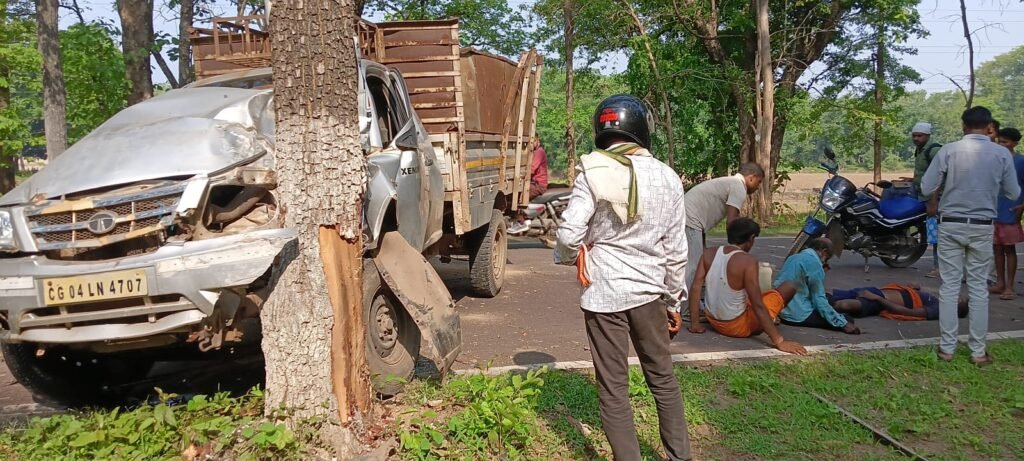 गरियाबंद NH-130C पर भीषण हादसा 