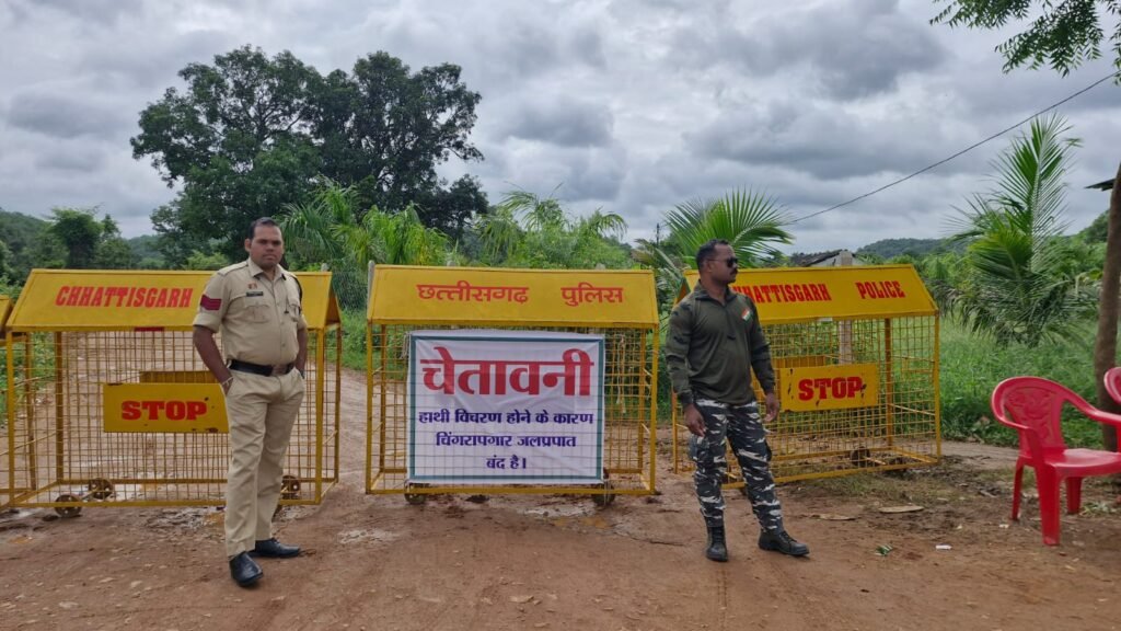 गरियाबंद में हाथियों की दोहरी धमक