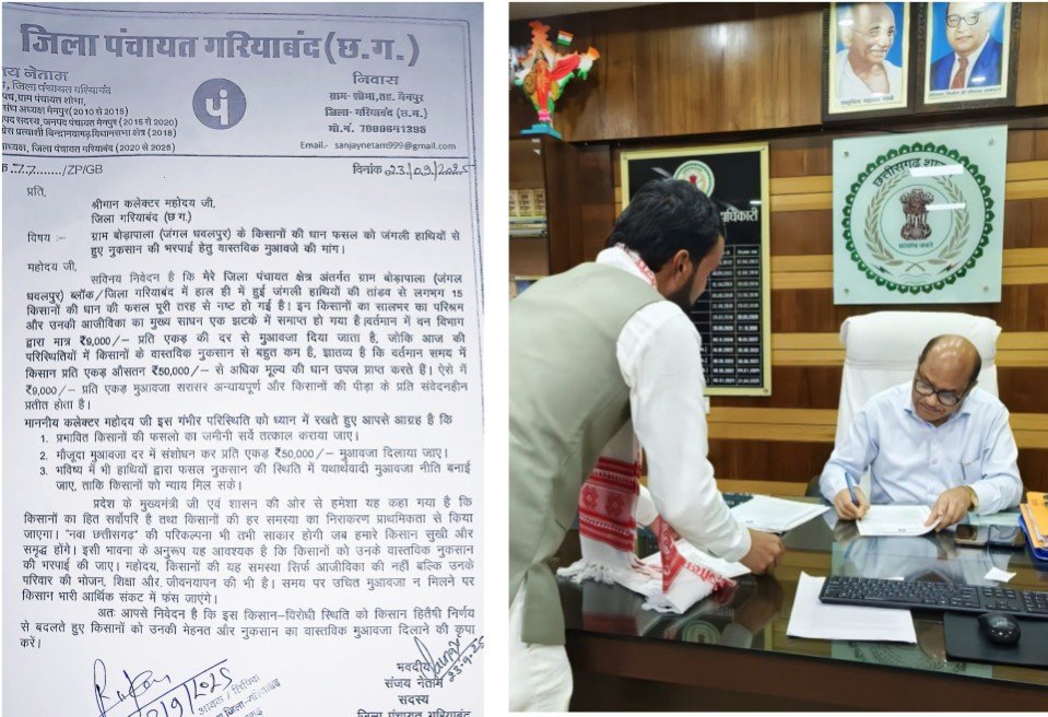 गरियाबंद में हाथी का हमला