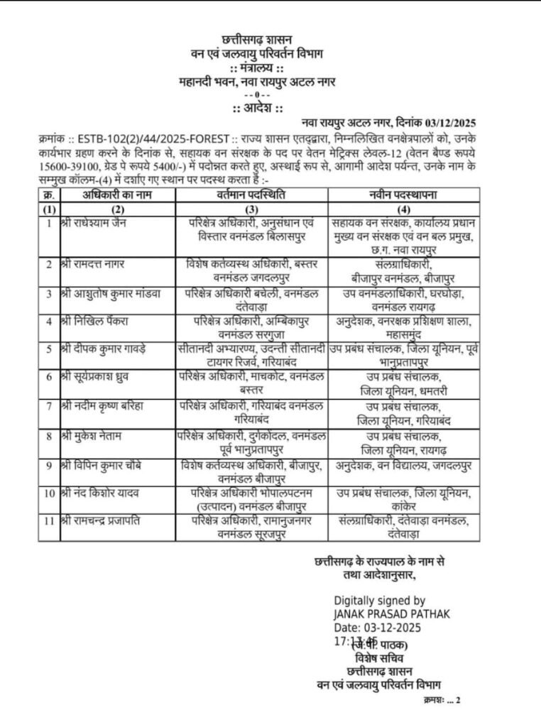 छत्तीसगढ़ वन विभाग