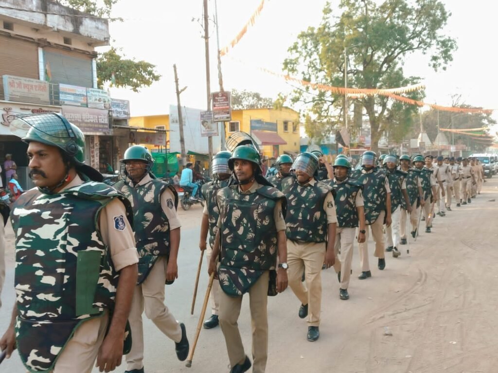 गरियाबंद पुलिस होली सुरक्षा