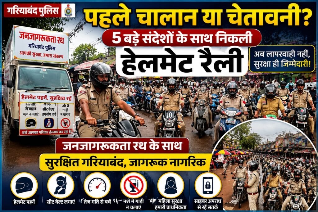गरियाबंद हेलमेट रैली