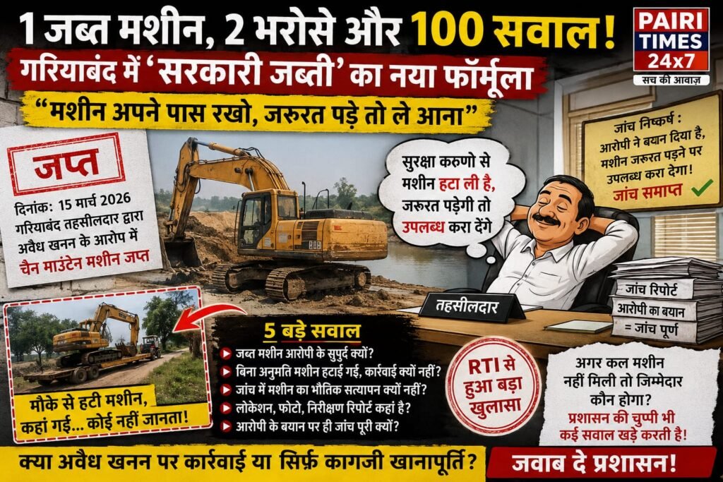 1 जब्त मशीन 2 भरोसे और 100 सवाल