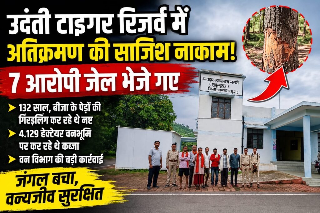 उदंती-सीतानदी टाइगर रिजर्व में जंगल पर डाका नाकाम