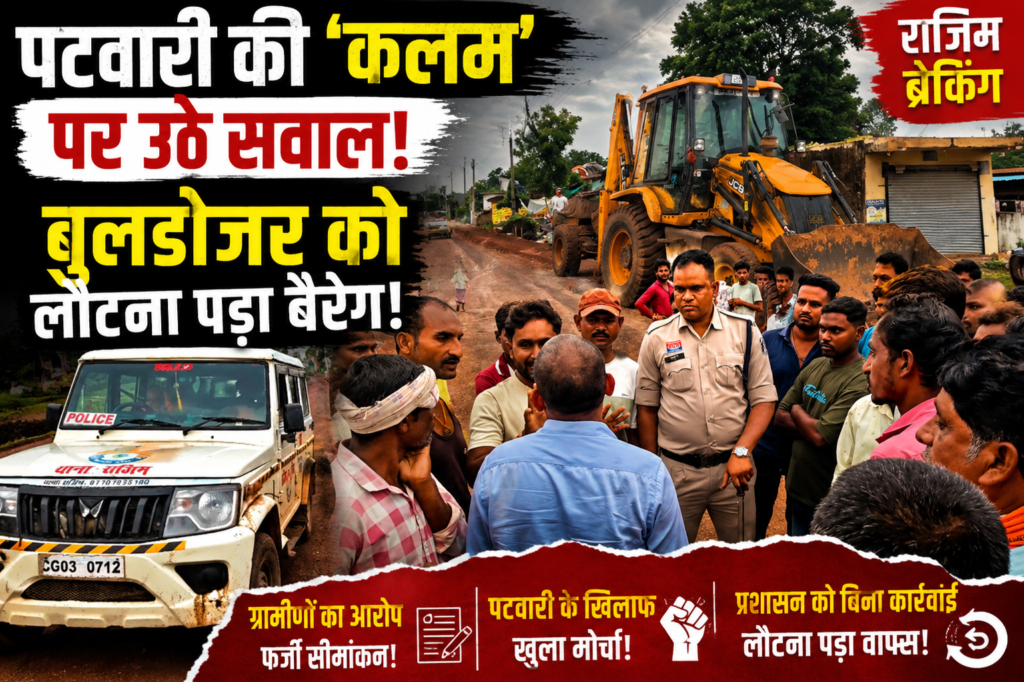गरियाबंद में पटवारी की नाप पर उठे सवाल